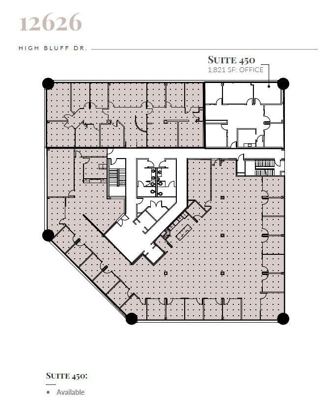 12626 High Bluff Dr, San Diego, CA à louer Plan d  tage- Image 1 de 1