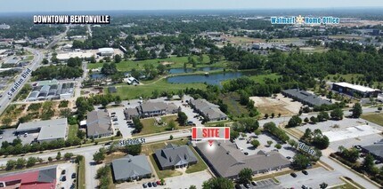 105 SE 22nd St, Bentonville, AR - Aerial  map view