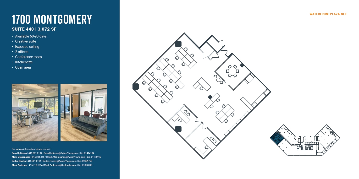 1700 Montgomery St, San Francisco, CA for lease Floor Plan- Image 1 of 4