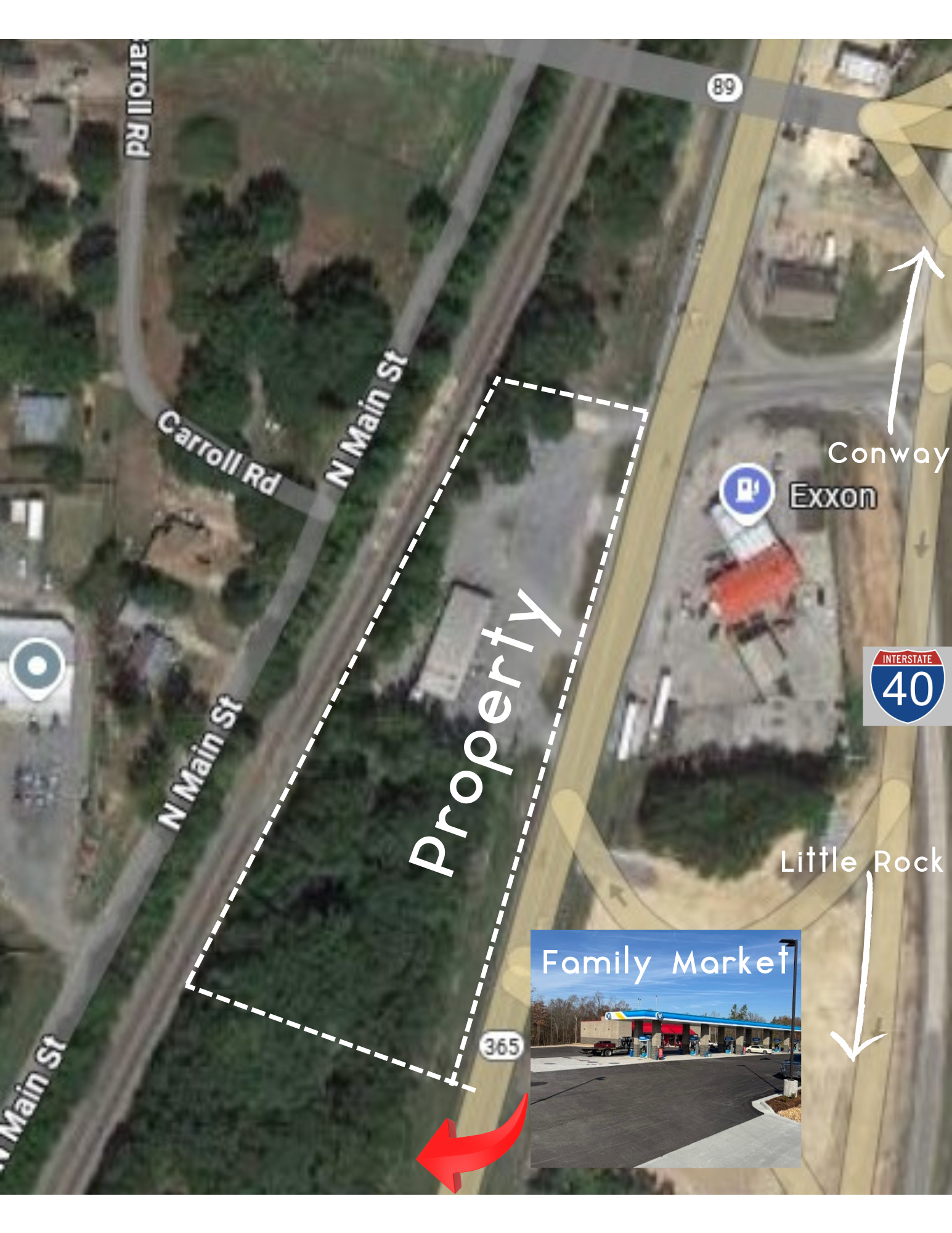 558 Highway 365, Mayflower, AR for sale Aerial- Image 1 of 16