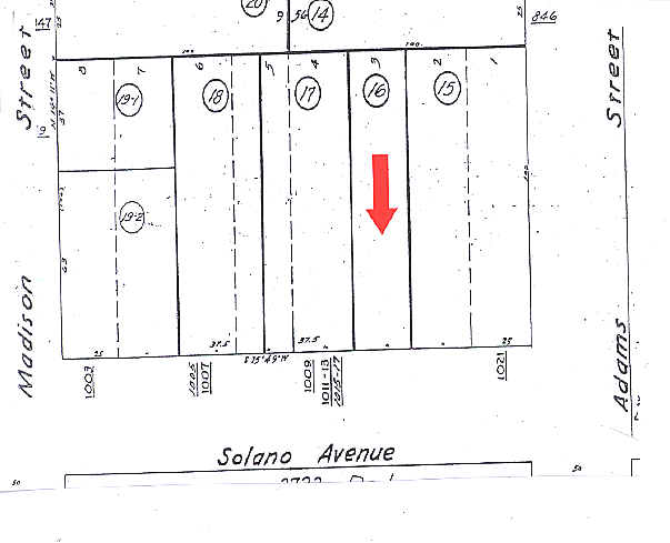 1019-1021 Solano Ave, Albany, CA for sale - Plat Map - Image 3 of 16