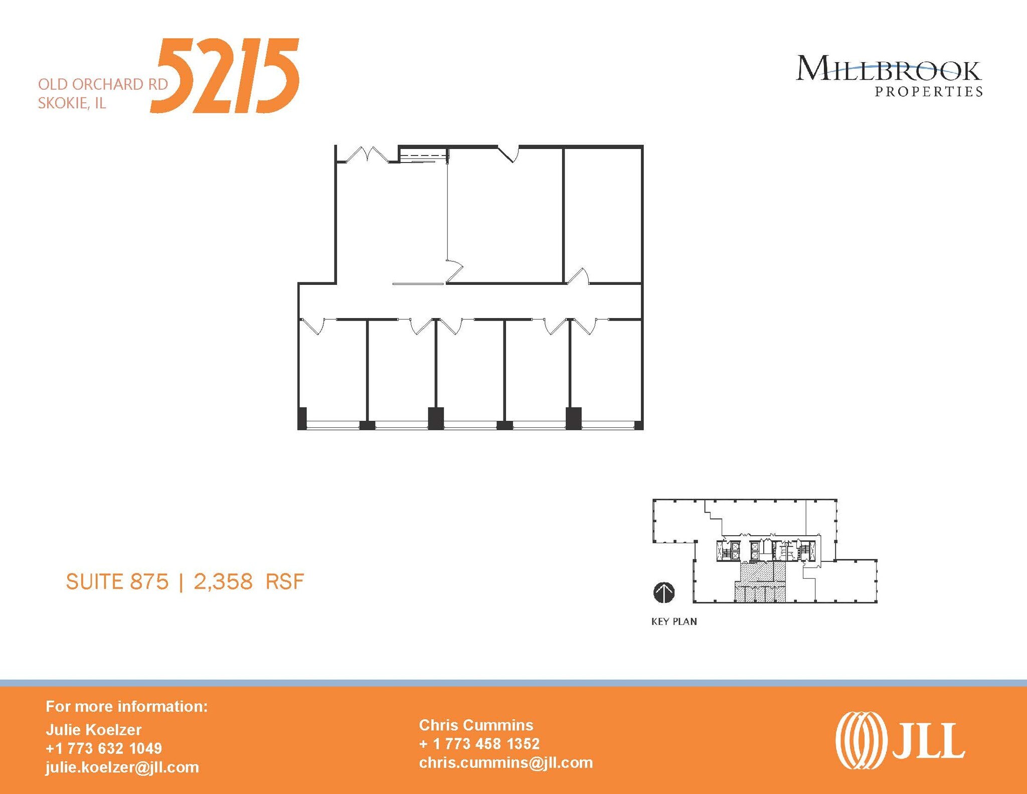 5215 Old Orchard Rd, Skokie, IL à louer Plan d’étage- Image 1 de 1