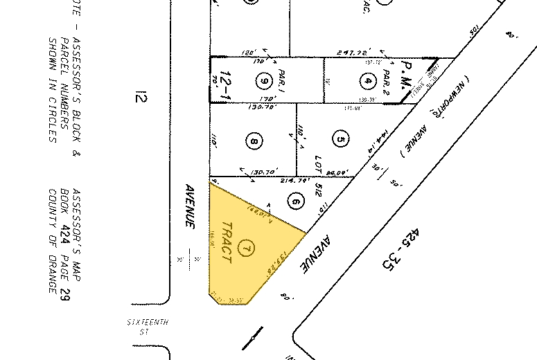 1603 Superior Ave, Costa Mesa, CA à vendre - Plan cadastral - Image 2 de 2