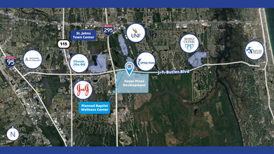 Stillwood Pines Blvd, Jacksonville, FL - Aérien  Vue de la carte