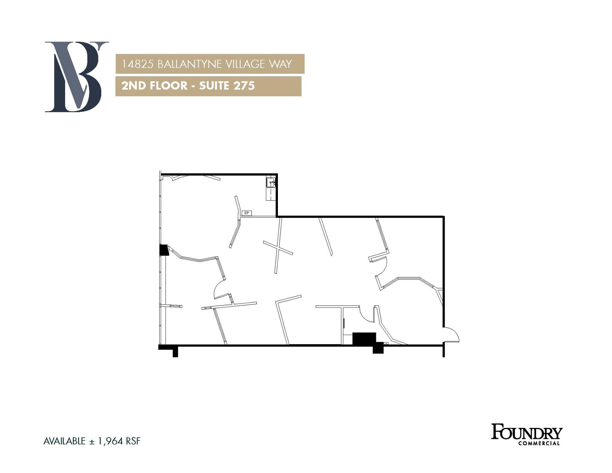 14825 Ballantyne Village Way, Charlotte, NC à louer Plan d’étage- Image 1 de 1