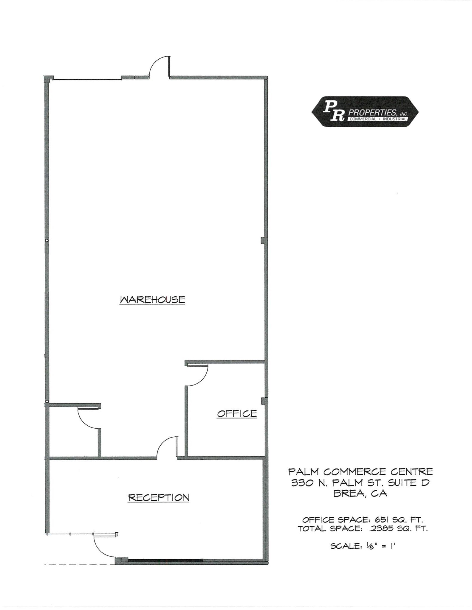 370 N Palm St, Brea, CA for lease Site Plan- Image 1 of 2