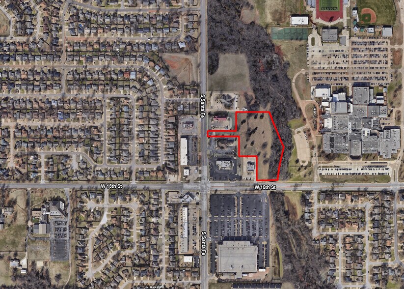 S Santa Fe Ave & W 15th St, Edmond, OK à vendre - Photo principale - Image 1 de 1