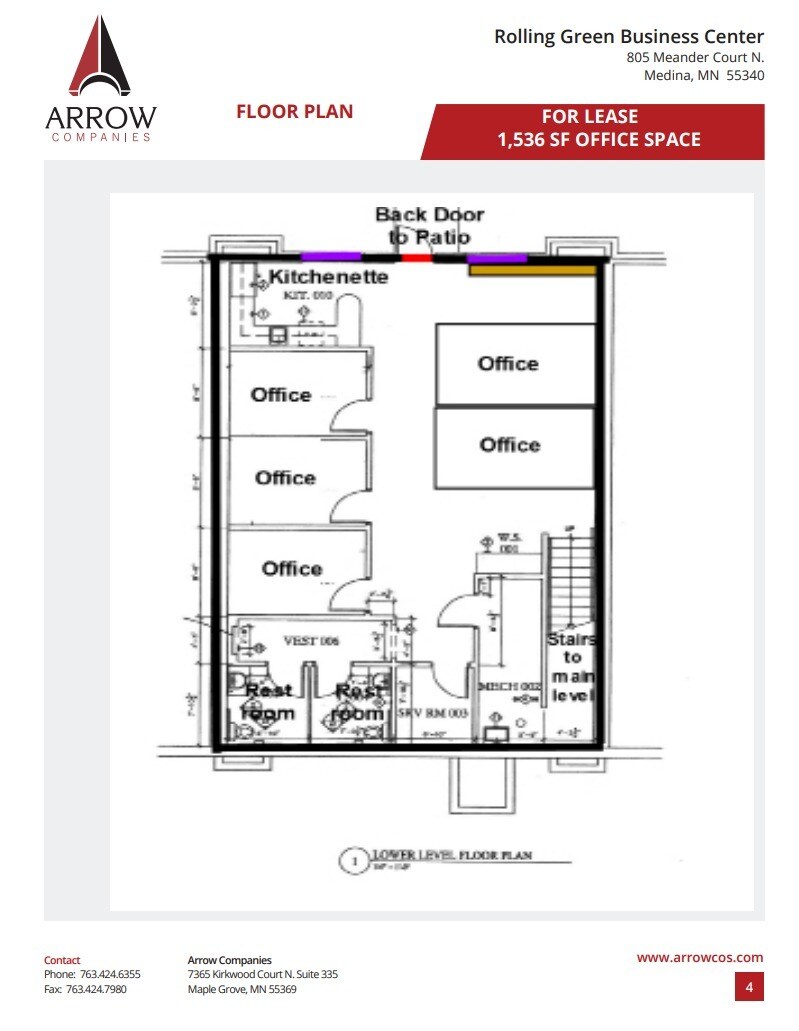 801-809 Meander Ct, Medina, MN for lease Floor Plan- Image 1 of 1