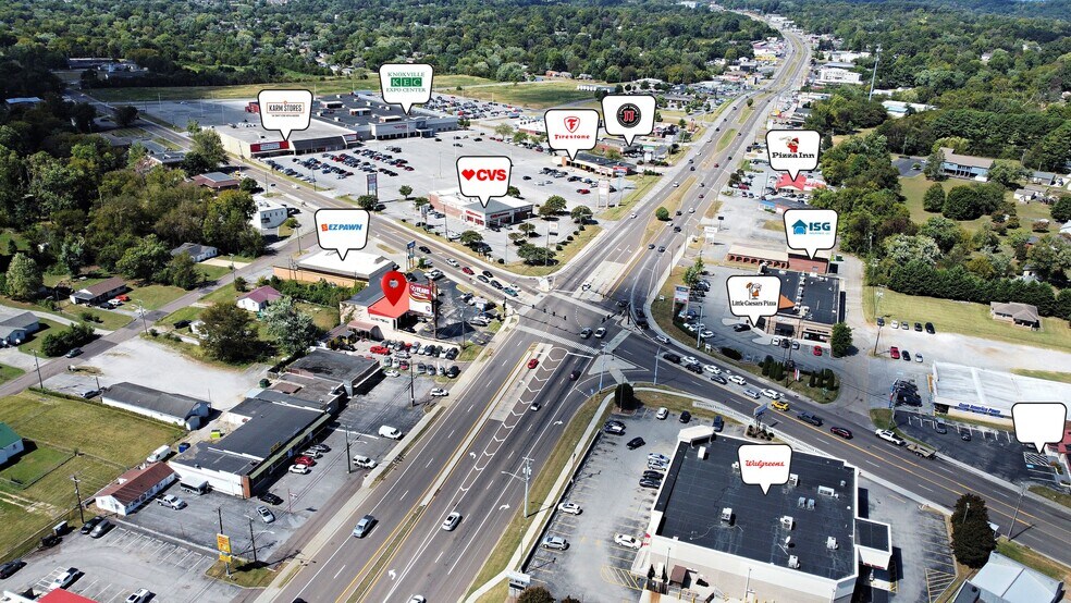 5327 Clinton Hwy, Knoxville, TN à vendre - Aérien - Image 3 de 17