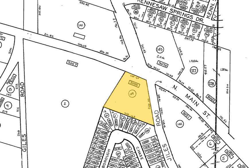 3055 N Main St, Kennesaw, GA à louer - Plan cadastral - Image 3 de 5