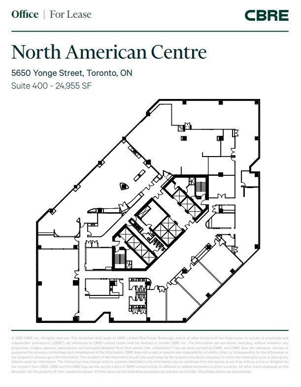5650 Yonge St, Toronto, ON for lease Floor Plan- Image 1 of 1