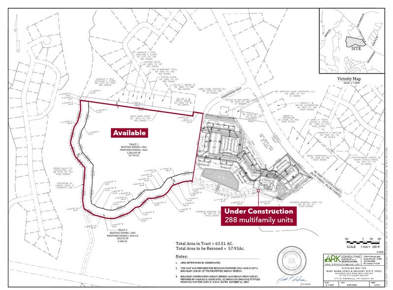 0 Mann Farm Rd, Greenville, NC à vendre - Plan cadastral - Image 3 de 4