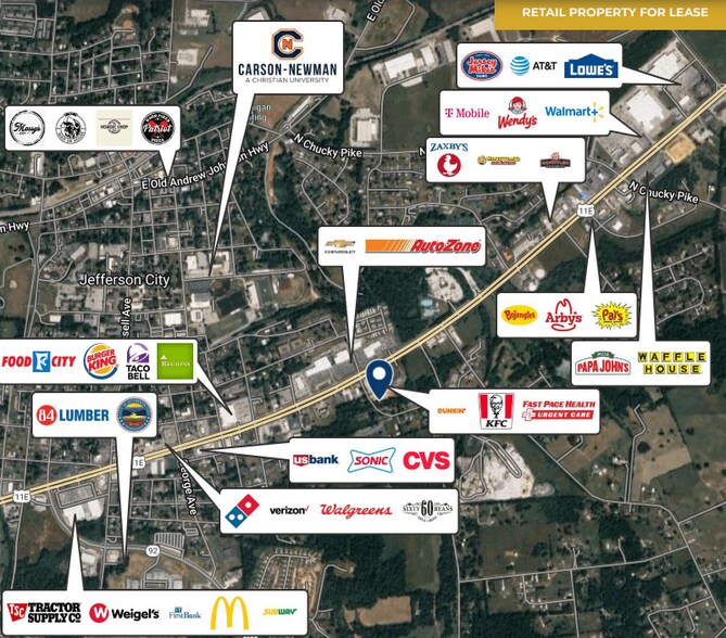 305 E Broadway Blvd, Jefferson City, TN à louer - Photo du bâtiment - Image 2 de 13