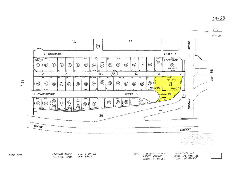 2445 W Chapman Ave, Orange, CA for sale - Plat Map - Image 1 of 1