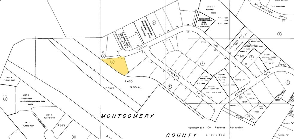 8110 Cessna Ave, Gaithersburg, MD for lease - Plat Map - Image 2 of 3