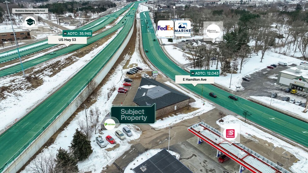 3440 E Hamilton Ave, Eau Claire, WI à vendre - Photo du bâtiment - Image 2 de 3