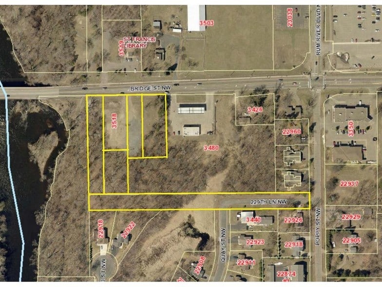 3518 NW Bridge St, Saint Francis, MN for sale - Plat Map - Image 2 of 6