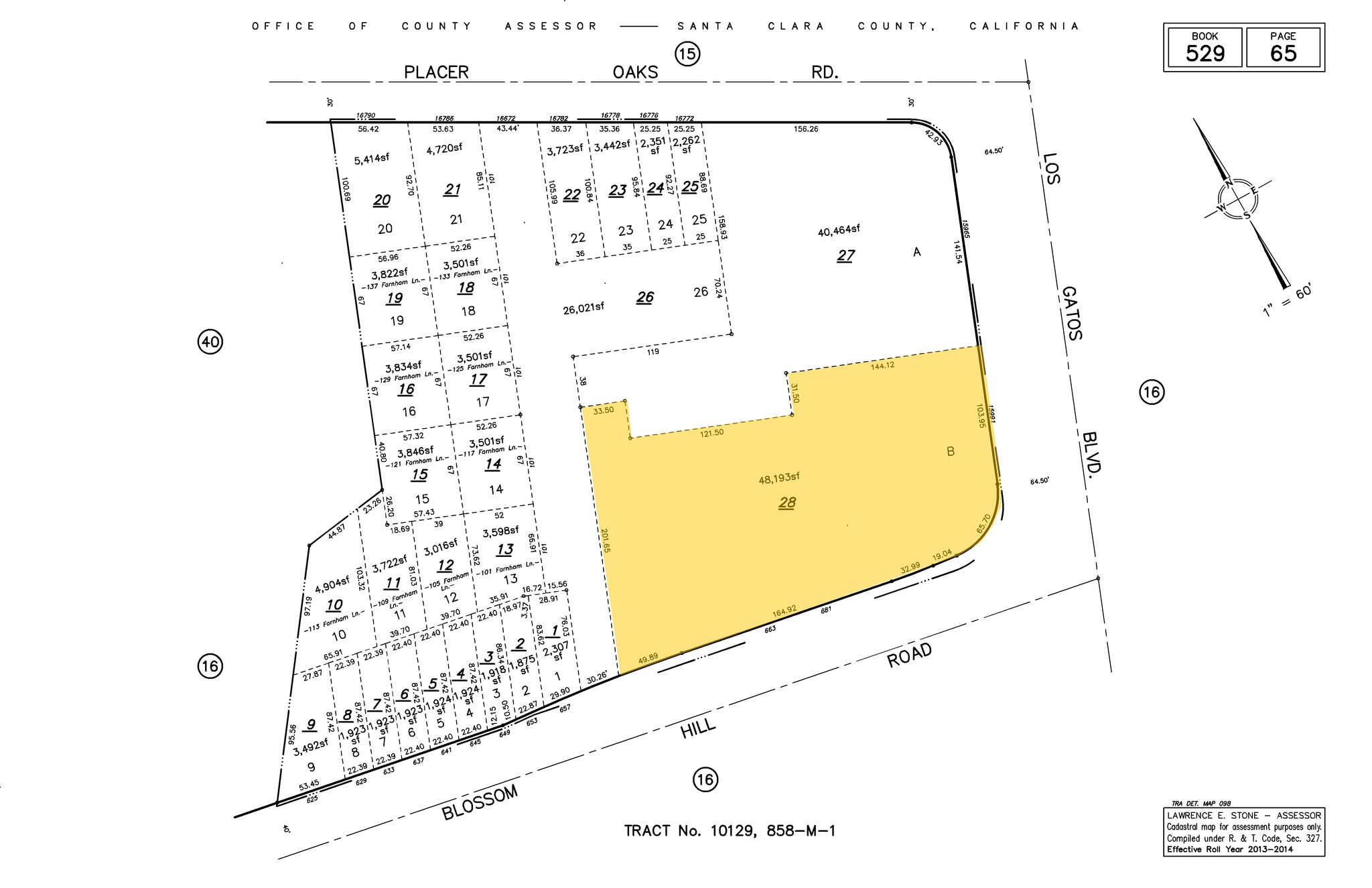 663 Blossom Hill Rd, Los Gatos, CA à vendre Plan cadastral- Image 1 de 1