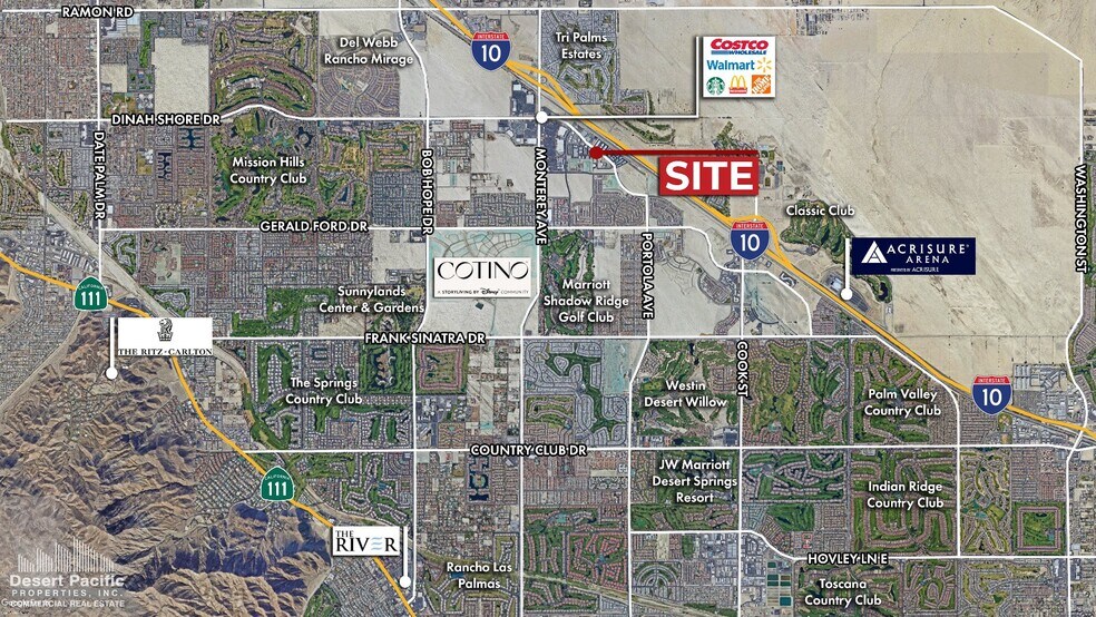 Dinah Shore, Palm Desert, CA à vendre - Aérien - Image 3 de 5