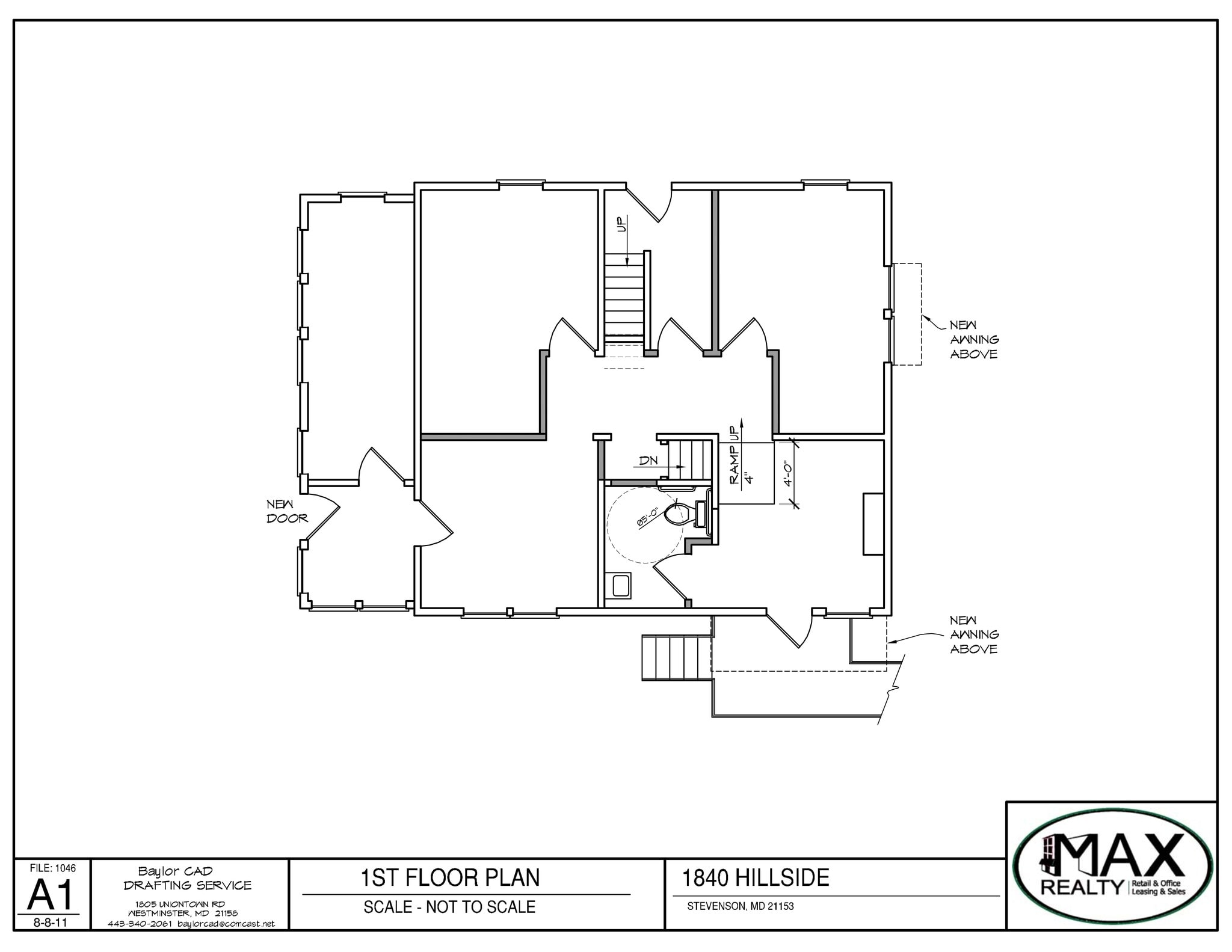 10439 Stevenson Rd, Stevenson, MD à louer Plan de site- Image 1 de 2