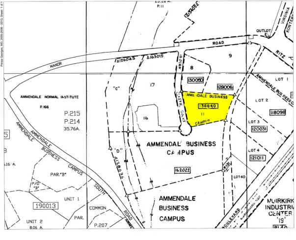 12101-12119 Indian Creek Ct, Beltsville, MD à louer - Plan cadastral - Image 2 de 4