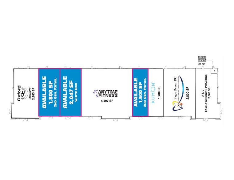 17034 University Blvd, Sugar Land, TX à louer - Plan d’étage - Image 2 de 3