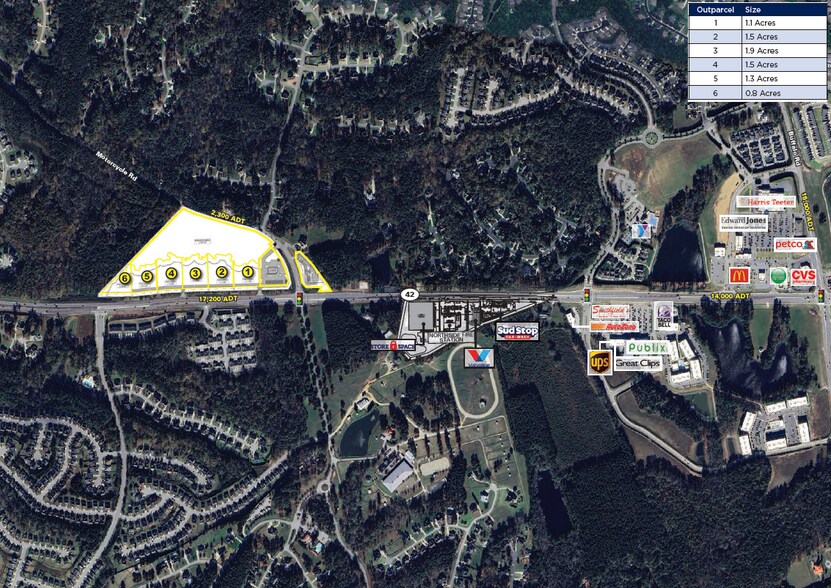 NC-42 E Motorcycle Rd, Clayton, NC à louer - Aérien - Image 3 de 4