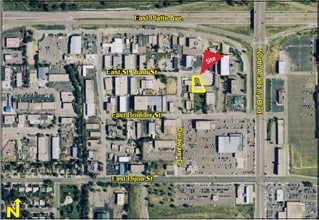 3715 E St Vrain St, Colorado Springs, CO - AERIAL  map view