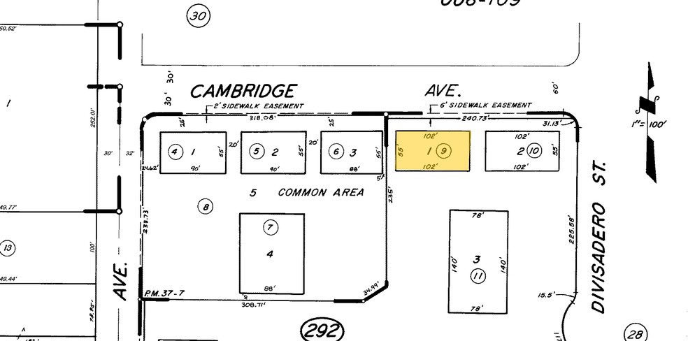 1860 S Central St, Visalia, CA à louer - Plan cadastral - Image 3 de 21