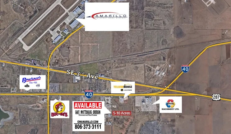 Pullman & I-40 Rd, Amarillo, TX à vendre - Aérien - Image 1 de 2