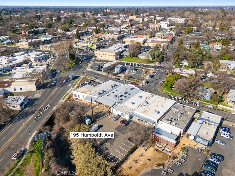 195 Humboldt Ave, Chico, CA for lease - Aerial - Image 2 of 9
