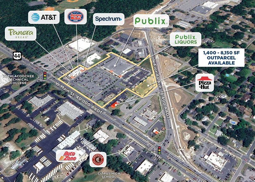 1012 W Main St, Inverness, FL for lease - Aerial - Image 2 of 4