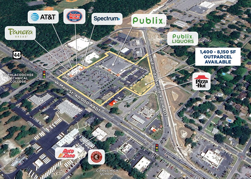 1012 W Main St, Inverness, FL à louer - Aérien - Image 2 de 4