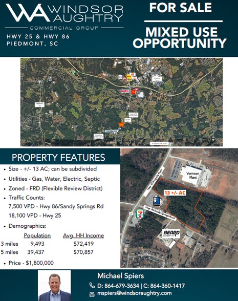 Hwy. 25 / Augusta, Piedmont, SC à vendre - Photo du bâtiment - Image 3 de 4