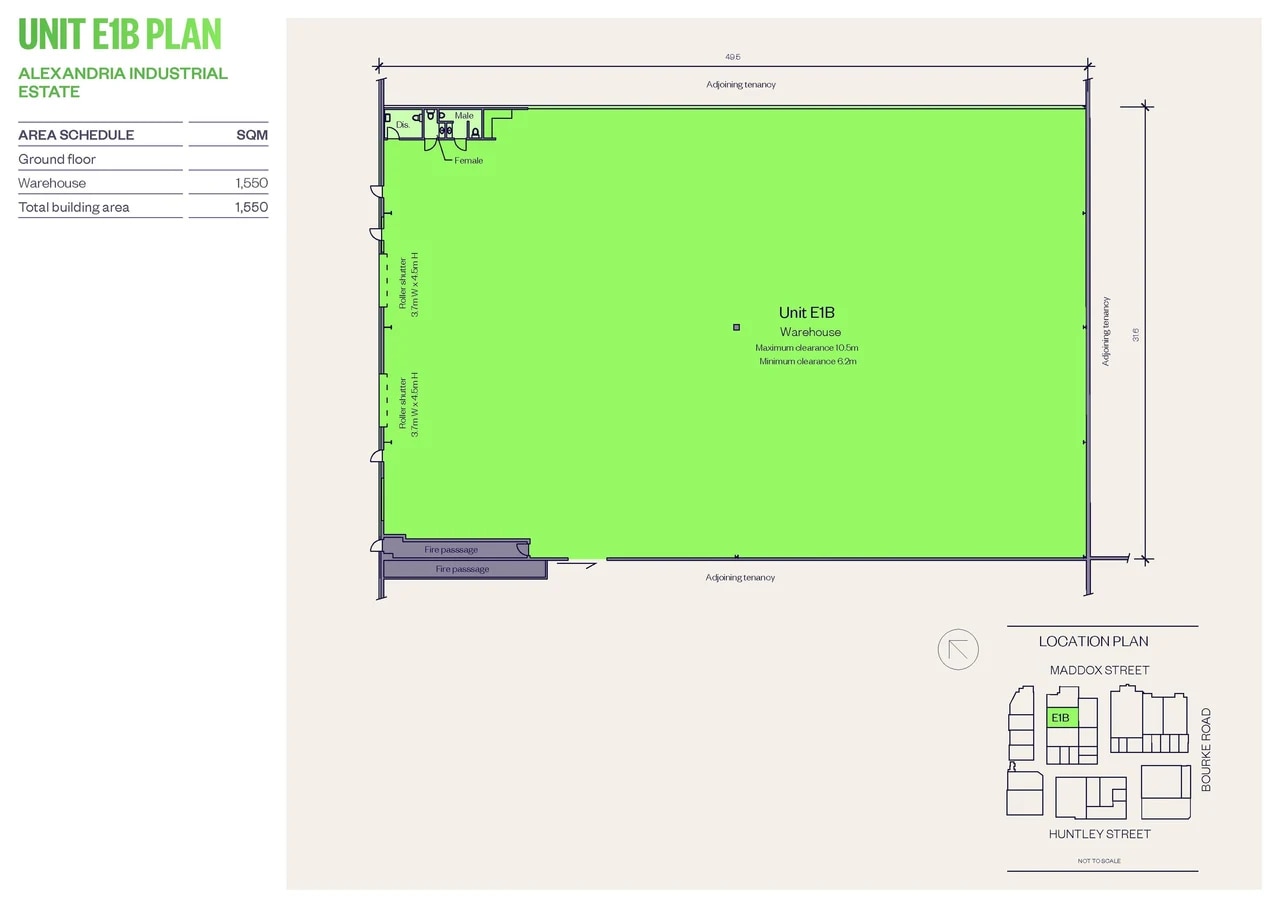 35-39 Bourke Rd, Alexandria for lease Floor Plan- Image 1 of 1