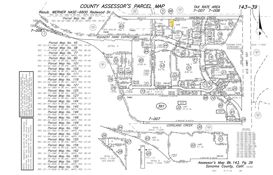 390 Rohnert Park Expy, Rohnert Park, CA à vendre - Plan cadastral - Image 3 de 3