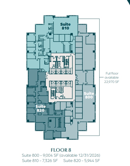 951 E Byrd St, Richmond, VA à louer Plan d’étage- Image 1 de 1