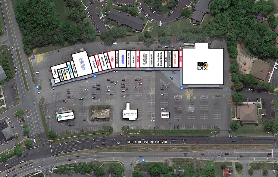 10600-10697 Courthouse Rd, Fredericksburg, VA à louer - Plan de site - Image 2 de 3
