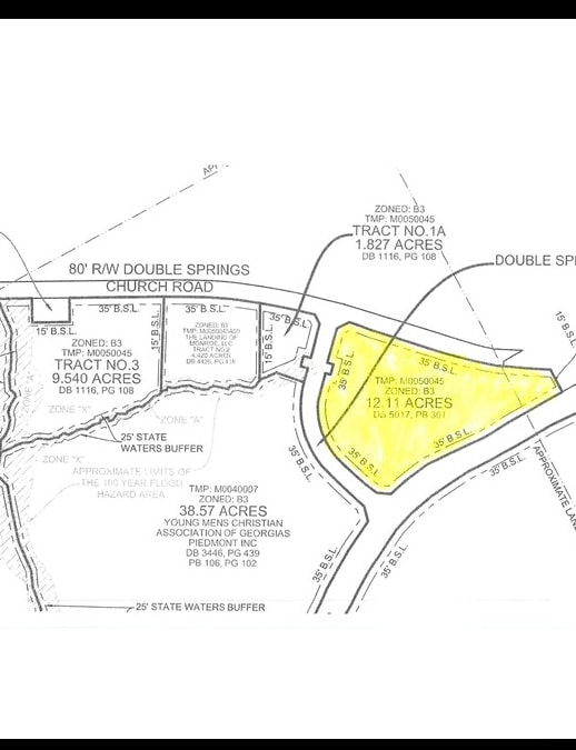 100 Double Springs Church Rd, Monroe, GA à vendre Plan de site- Image 1 de 5