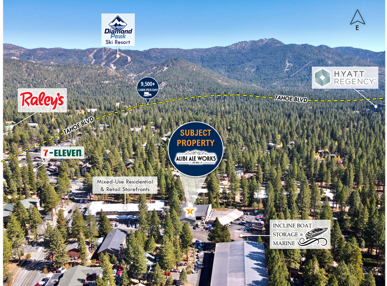 204 E Enterprise, Incline Village, NV for lease - Aerial - Image 3 of 6