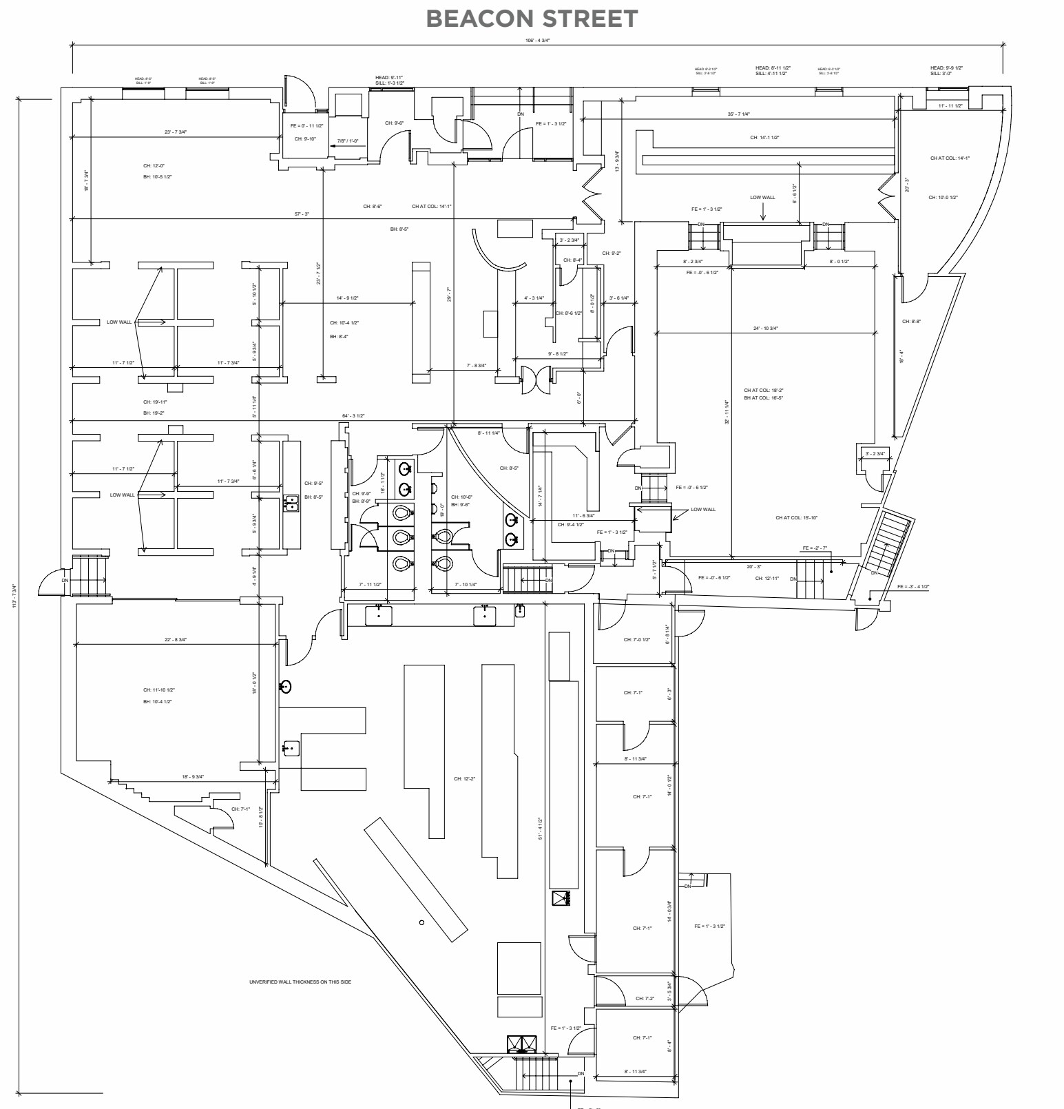 1651 Beacon St, Brookline, MA à louer Plan d’étage- Image 1 de 1
