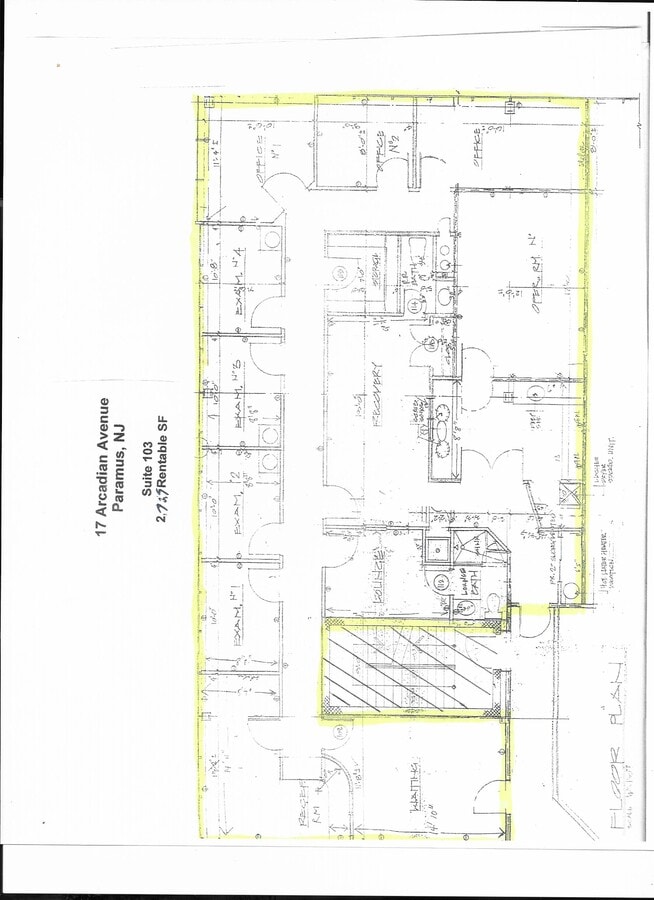 17 Arcadian Ave, Paramus, NJ 07652 - Unité 103 -  - Plan d’étage - Image 1 of 2