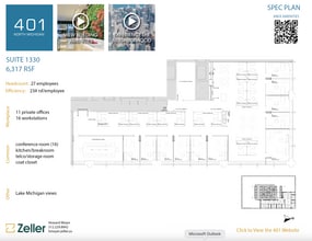 401 N Michigan Ave, Chicago, IL for lease Floor Plan- Image 1 of 2