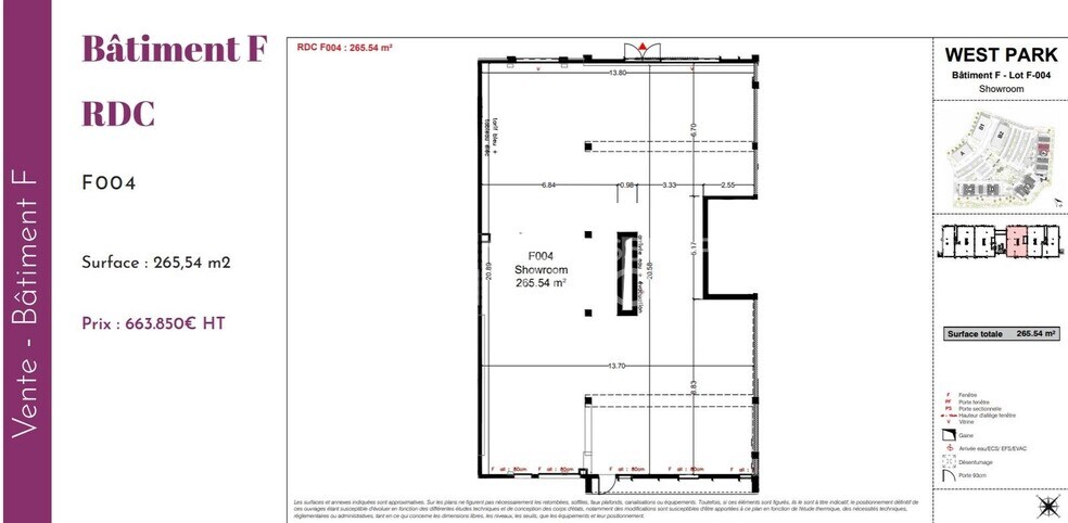 Retail in Serris for lease - Floor Plan - Image 2 of 4