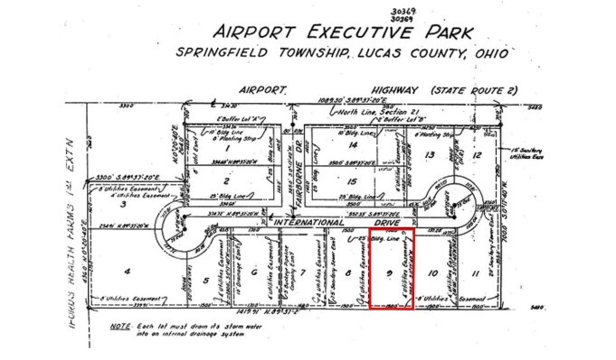 7327 International Dr, Holland, OH à vendre - Plan de site - Image 2 de 2