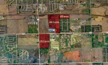 Cedar Road And Laraway Rd, New Lenox, IL - Aerial map view