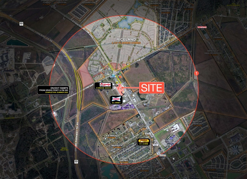 SWQ FM 565 & Eagle Dr, Mont Belvieu, TX à louer - Photo du bâtiment - Image 2 de 7