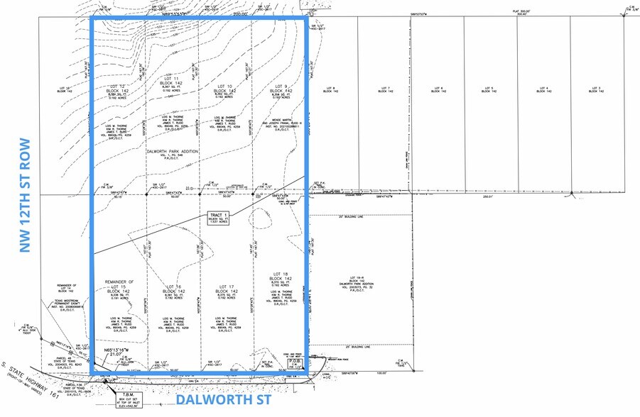 1138 Dalworth St, Grand Prairie, TX à vendre - Plan cadastral - Image 2 de 2