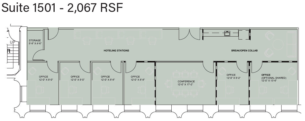 707 SW Washington St, Portland, OR for lease Floor Plan- Image 1 of 7