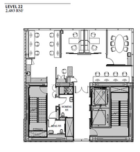 106 W 56th St, New York, NY à louer Plan d  tage- Image 1 de 9